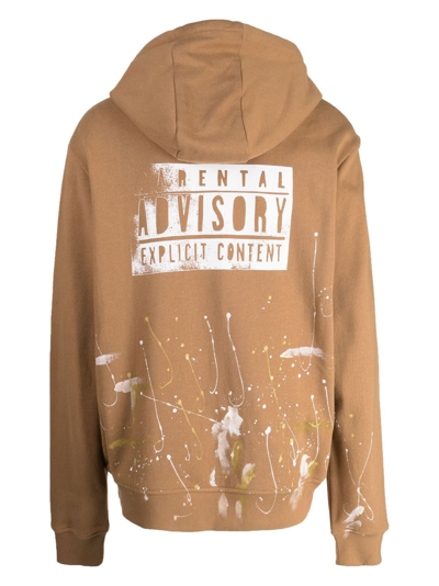 Shop Mostly Heard Rarely Seen 8-bit Graphic-print Cotton Hoodie In Brown