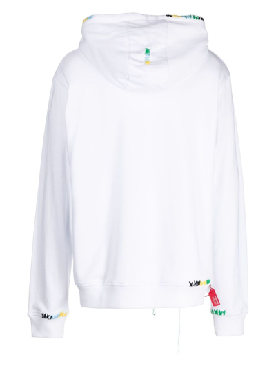 Mostly Heard Rarely Seen 8-bit Sneaker-print Cotton Hoodie In White