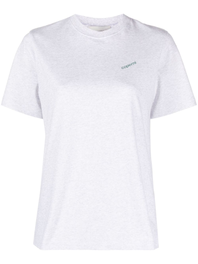 Coperni Logo Cotton T-shirt In Grey