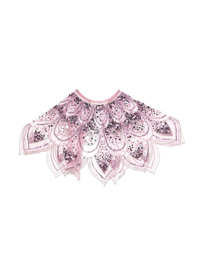Tutu Du Monde Aura Glow Sequined Cape In Pink
