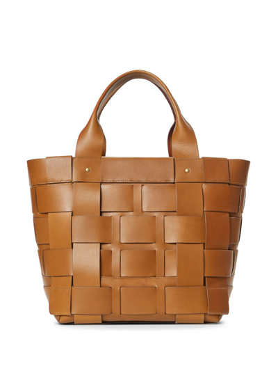 Shop Shinola The Large Bixby Leather Tote Bag In Brown