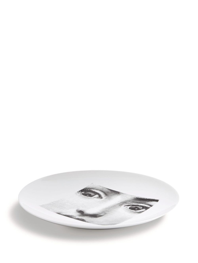 Fornasetti Wall Plate Tema E Variazioni N.49 In White