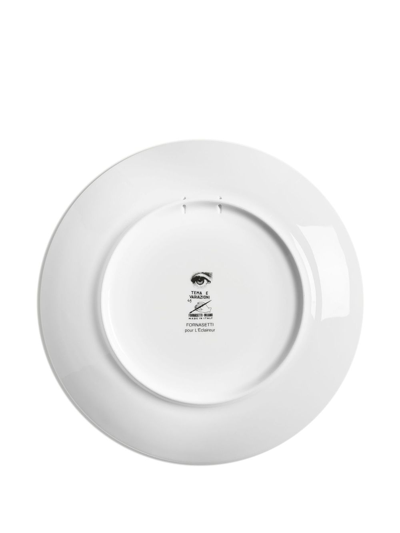 Fornasetti Wall Plate Tema E Variazioni N.49 In White