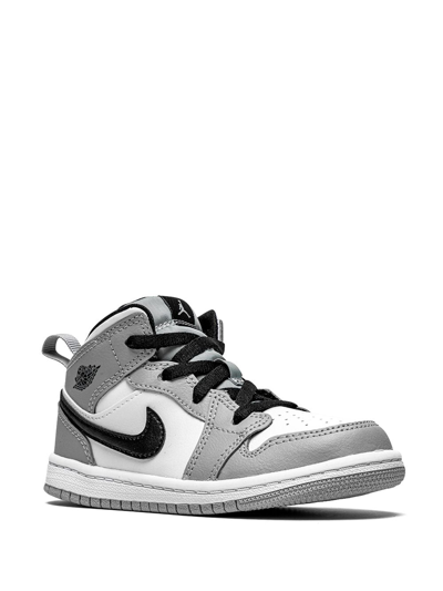 Shop Jordan 1 Mid "light Smoke Grey" Sneakers