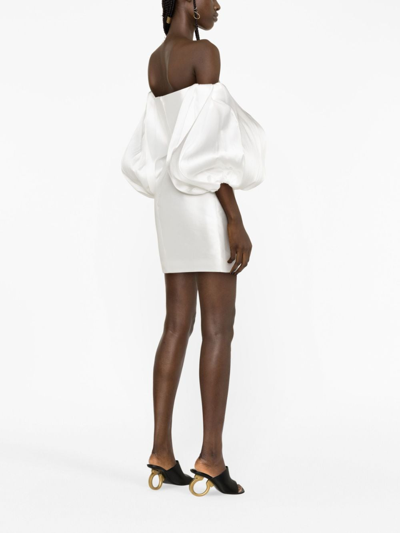 Shop Solace London The Bella Off-shoulder Minidress In White