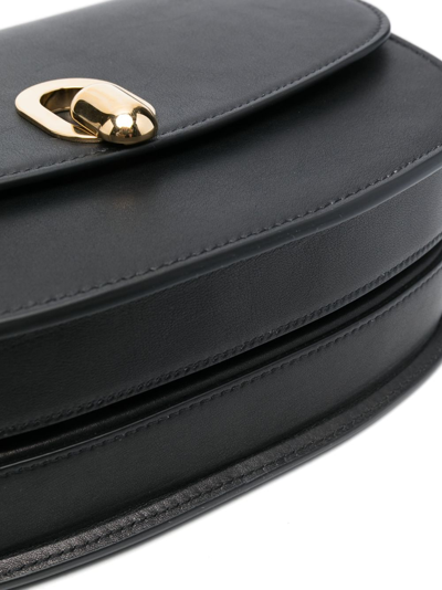 Shop Savette Tondo 22 Leather Shoulder Bag In Black