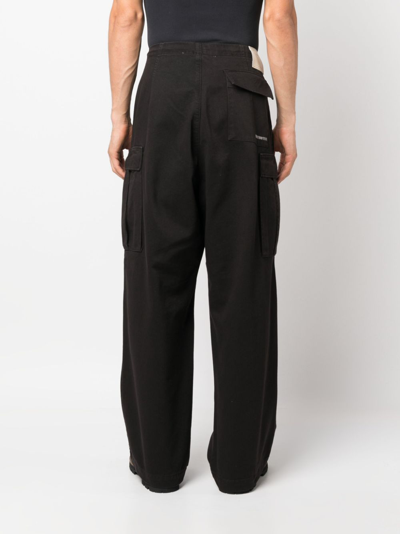 Shop Société Anonyme Indy Wide-leg Cargo Trousers In Brown