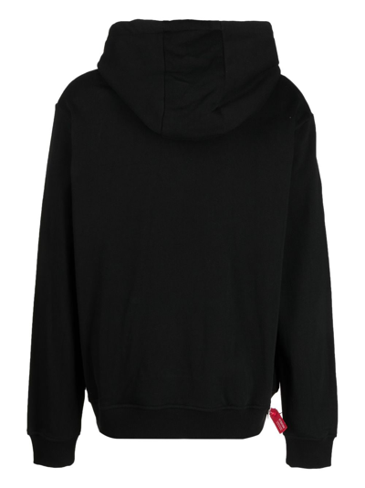 Shop Mostly Heard Rarely Seen 8-bit Graphic-print Cotton Hoodie In Black