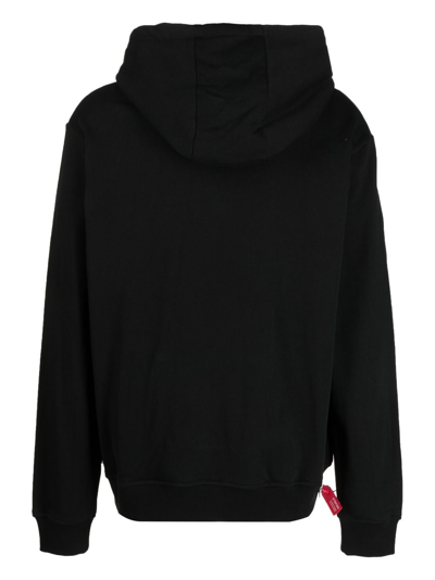 Mostly Heard Rarely Seen 8-bit Graphic-print Cotton Hoodie In Black
