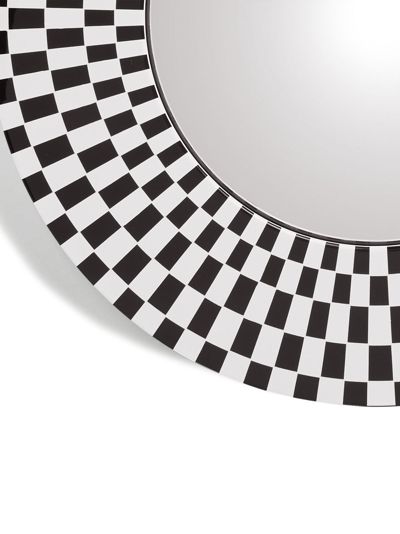 Fornasetti Egocentrismo Wood Convex Mirror In Bia