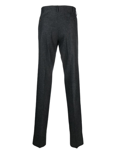 Shop Rota Tailored Check-pattern Trousers In Grey