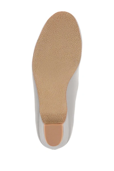Journee Collection Saar Womens Faux Leather Slip On Pumps In Grey