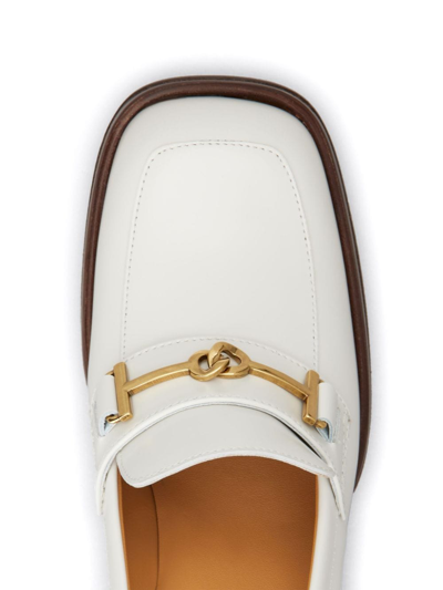 Shop Tod's 90mm Leather Pumps In White