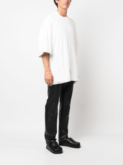 Shop Rick Owens Drkshdw Short-sleeve Organic Cotton T-shirt In White