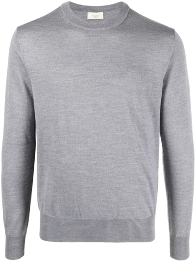 Altea Crew-neck Virgin-wool Jumper In Grey