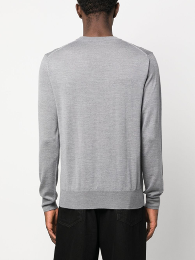 Altea Crew-neck Virgin-wool Jumper In Grey