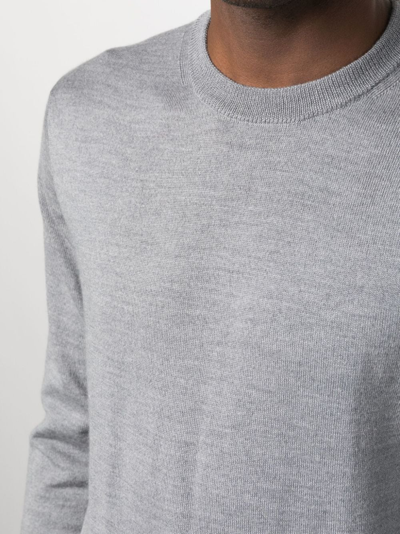 Altea Crew-neck Virgin-wool Jumper In Grey