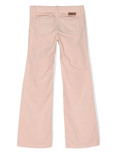 Shop Bonpoint Straight-leg Corduroy Trousers In Pink