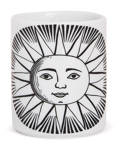 Fornasetti Pencil Holder Sole In White