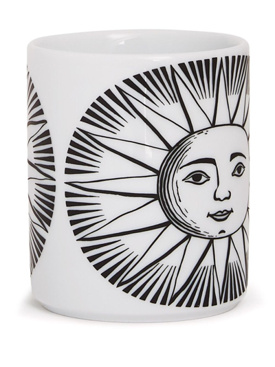 Fornasetti Pencil Holder Sole In White