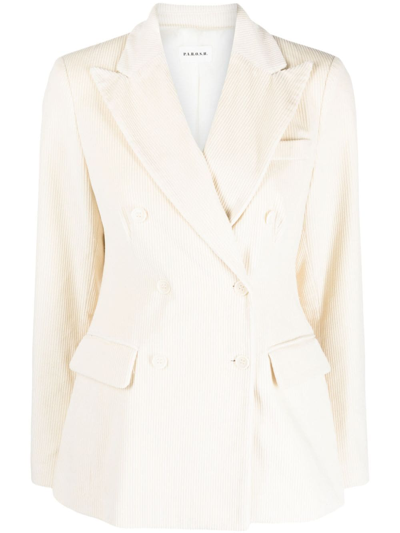 P.a.r.o.s.h Single-breasted Button-front Blazer In Neutrals