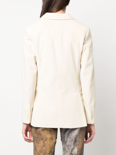 P.a.r.o.s.h Single-breasted Button-front Blazer In Neutrals