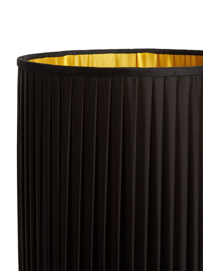 Shop Fornasetti Cylindrical Pleated Lampshade In Black