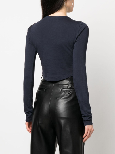 Dsquared2 Sweatshirt Mit Logo-print In Blue