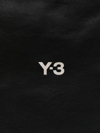 Shop Y-3 Lux Logo-print Tote Bag In Neutrals