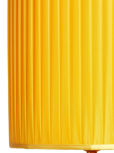 Fornasetti Cylindrical Pleated Lampshade In Gelb