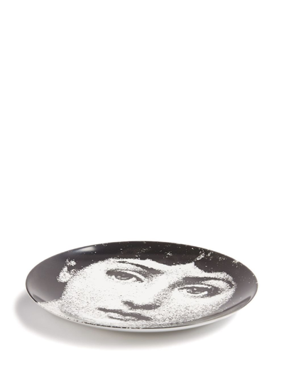 Fornasetti Tema E Variazioni N.75 Wall Plate In Schwarz
