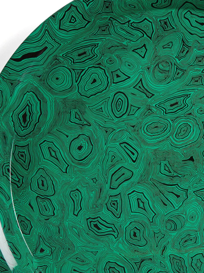 Fornasetti Tray Green Malachite In Green
