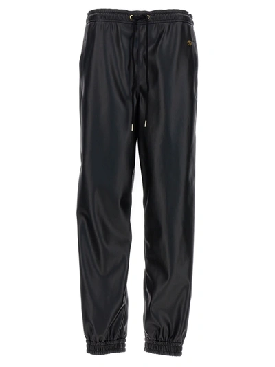 Shop Stella Mccartney Leather-effect Pants In Black