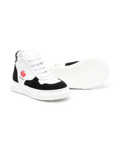Shop Dsquared2 Logo-patch Lace-up Sneakers In Black