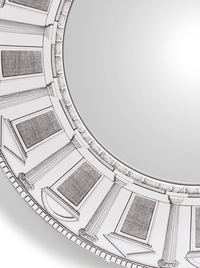 Fornasetti Architettura Convex Mirror In Black