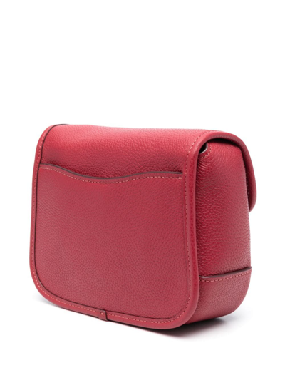Coach Tabby Leather Crossbody Bag In Red