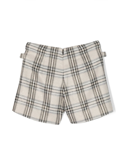Shop Abel & Lula Plaid-check Pattern Shorts In Neutrals