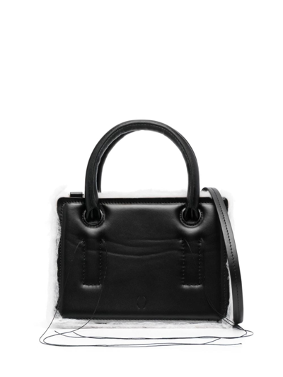 Shop Dentro Otto Leather Mini Bag In Black