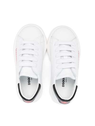 Shop Dsquared2 Logo-print Lace-up Sneakers In Black