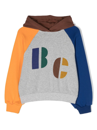 Shop Bobo Choses Logo-print Raglan Hoodie In Blue