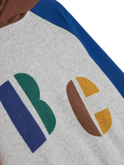 Shop Bobo Choses Logo-print Raglan Hoodie In Blue