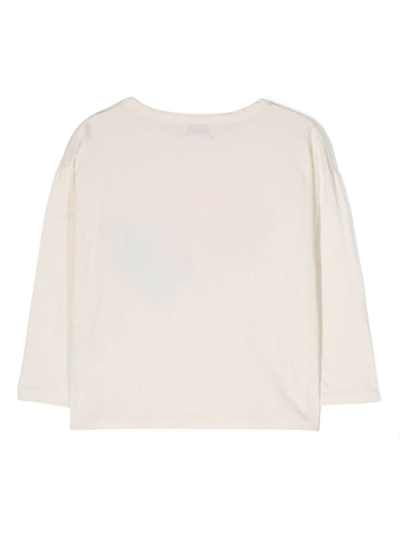 Shop Bobo Choses Mouse-print Long-sleeve T-shirt In Neutrals