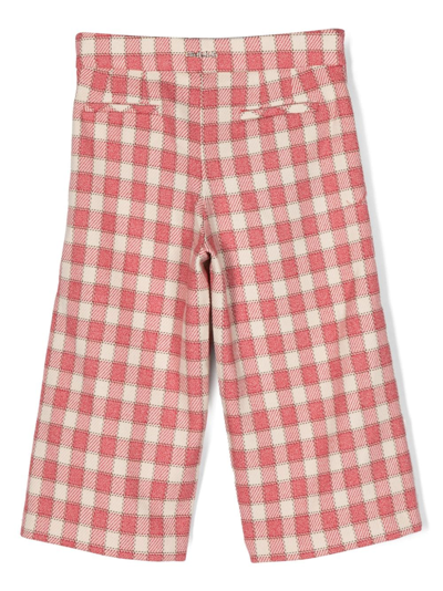 Shop Abel & Lula Plaid-check Pattern Trousers In Red