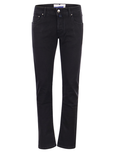 Shop Jacob Cohen Nick - Jeans Slim-fit In Black