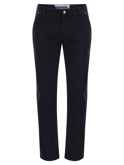 Shop Jacob Cohen Lenny - Slim 5-pocket Trousers In Blue