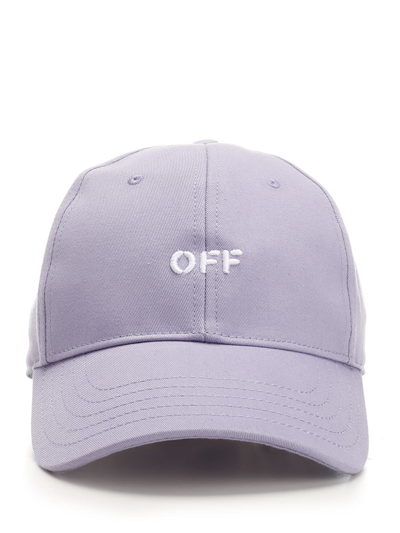 Shop Off-white Baseball Cap In Violet