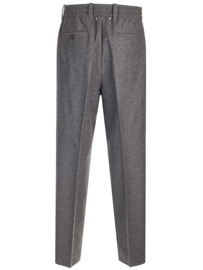 Shop Golden Goose Wool Trousers In Grey