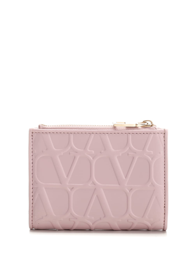 Shop Valentino Iconographe Wallet In Rose
