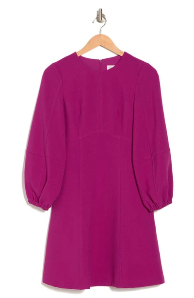 Eliza J Long Sleeve A-line Dress In Magenta