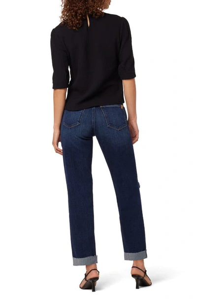 Shop Joe's The Niki Ripped Roll Hem Boyfriend Nonstretch Jeans In Biloxi